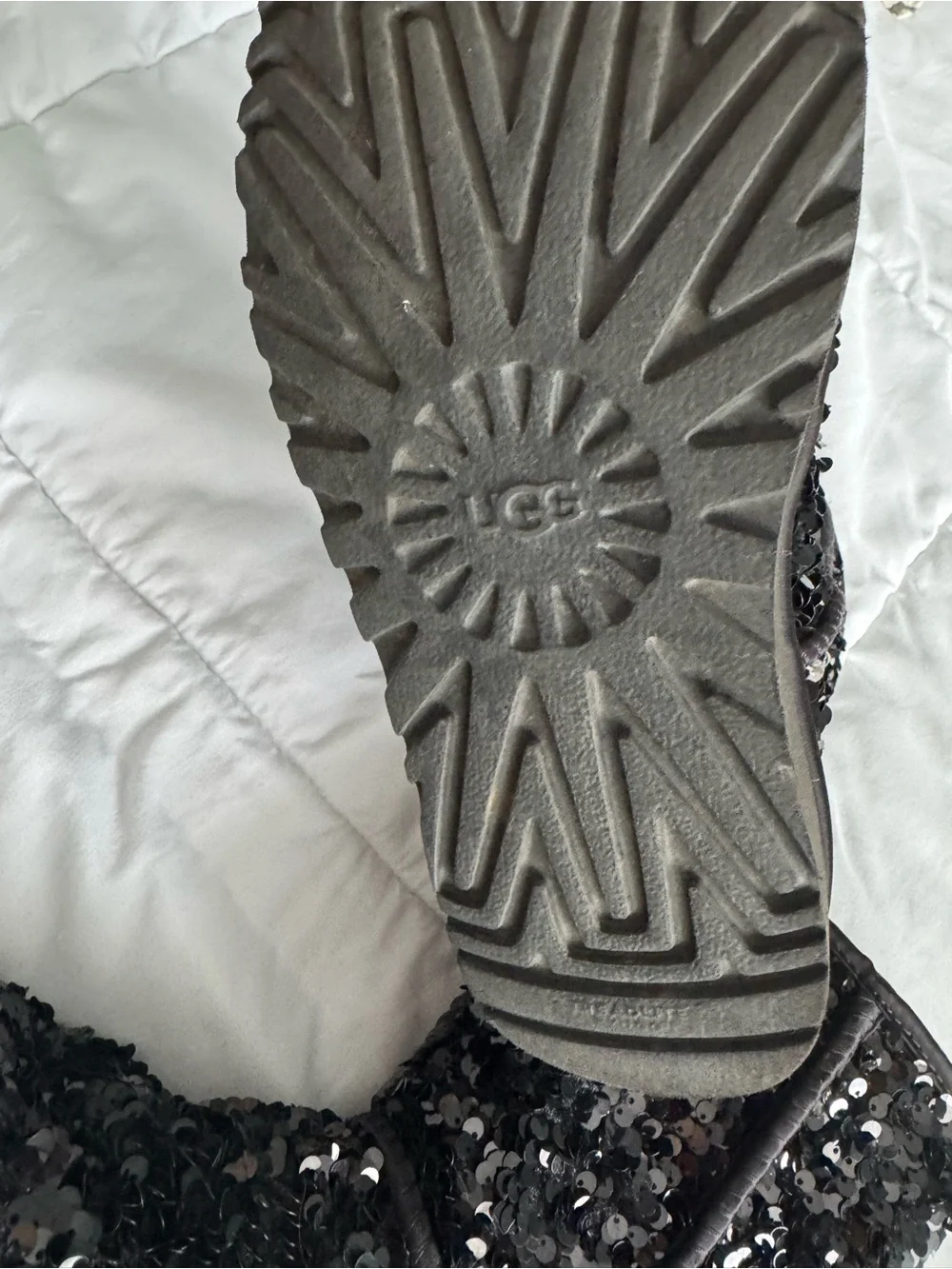 UGG Black Sequin Mid-Calf Boots